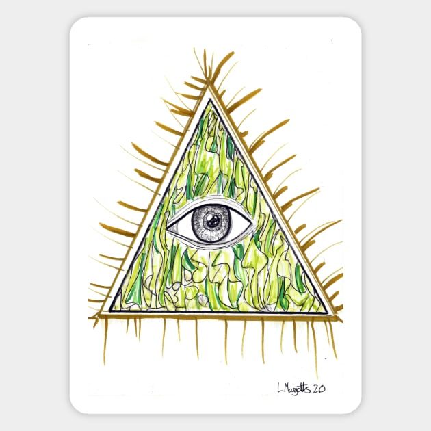 Eye Of Power Sticker by LukeMargetts